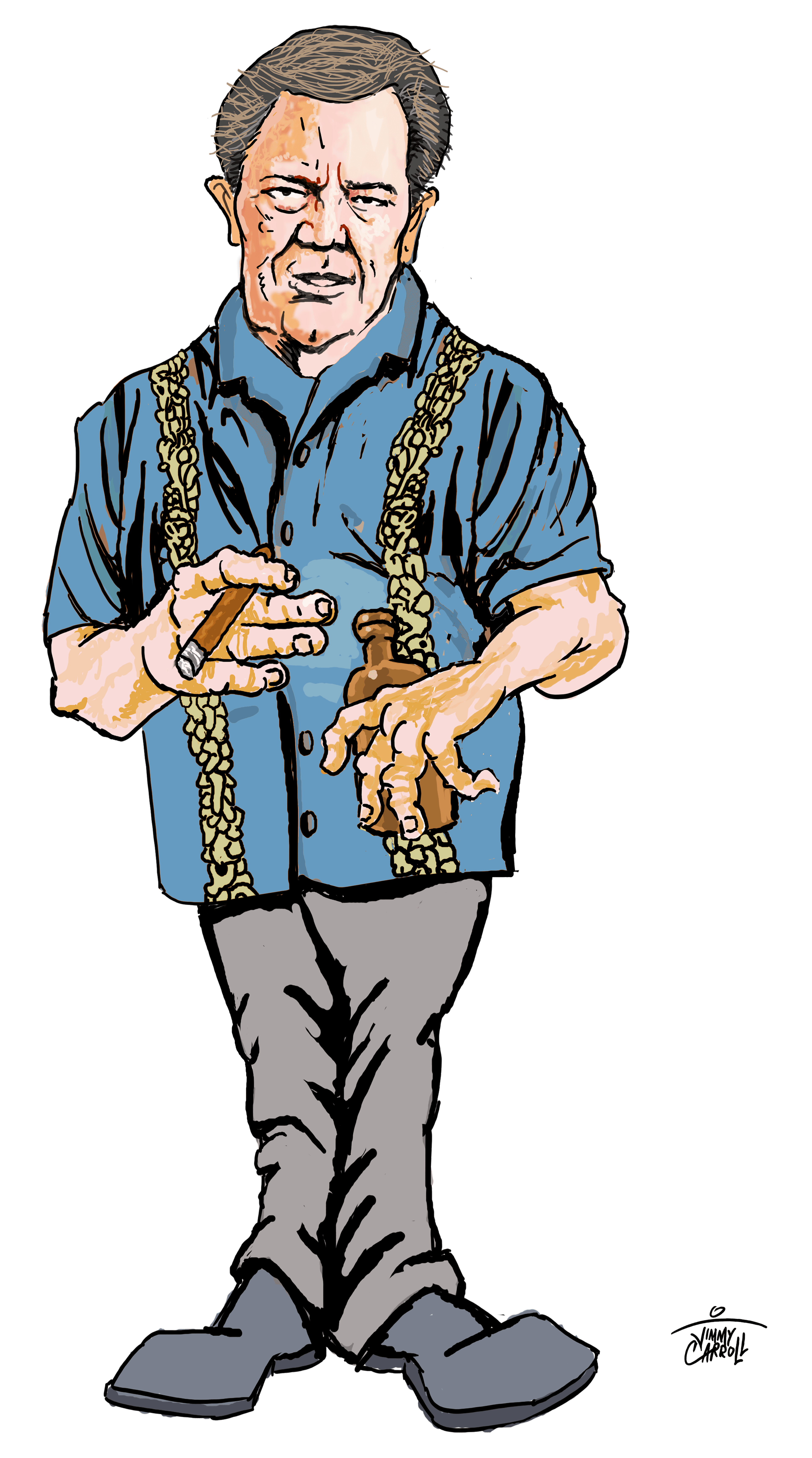 Caricature of Tom Briscoe